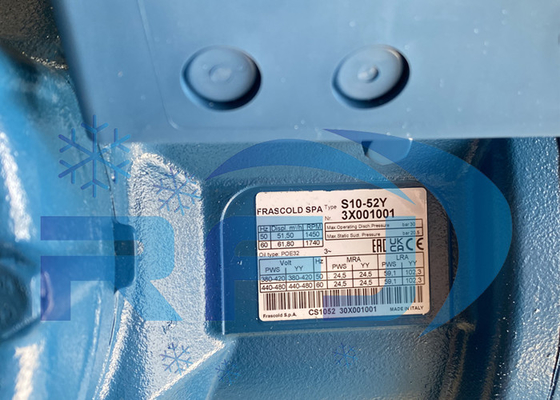 주문 S10-52Y 반공성 압축기 냉각 압축기 R134a 380~420V-3-50Hz 440~480V-3-60Hz online manufacture