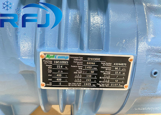 주문 냉장료 R404a 22.4kw SP4H300E 30HP 냉장 보관용 나사 압축기 online manufacture