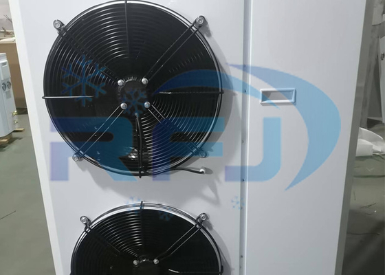 주문 이중 팬 외부 로터 박스 타입 단위 중고 온도 냉각 응축 단위 R404A R22 online manufacture