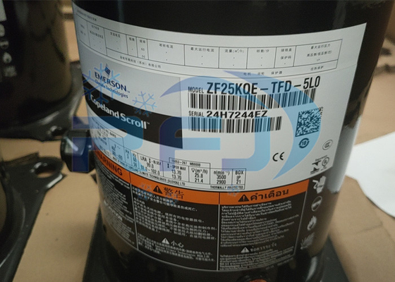 주문 코플랜드 스롤 냉장 압축기 ZF25KQE-TFD-5L0 냉장기 R404a online manufacture
