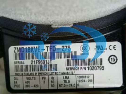 주문 코플랜드 스롤 냉장 압축기 ZMD18KVE-TFD-275 냉장기 R410A online manufacture