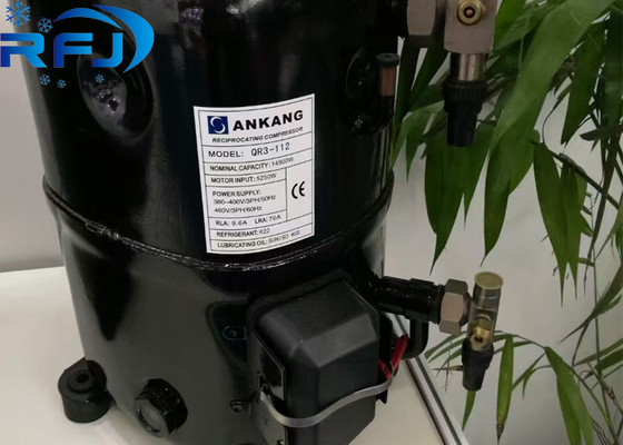 주문 5HP R404a QR3-112 안칸 Hermetic 피스톤 냉각 압축기 220-380V 3PH 50Hz 또는 380-460V 3PH 60Hz online manufacture