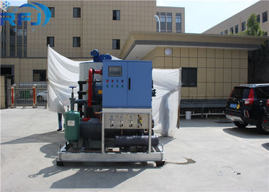 주문 수용량 직접적인 냉장고로 냉각 3 톤 14KW 구획 얼음 만드는 기계 공기 online manufacture