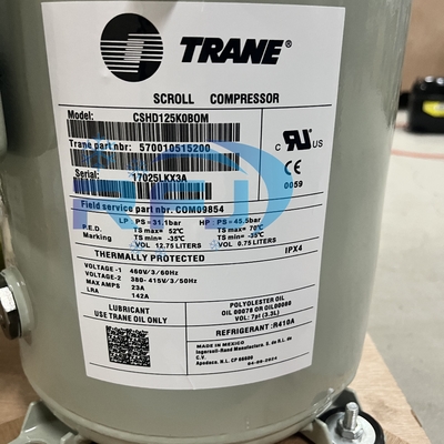 주문 CSHD125K0B0M Trane Scroll Compressor R410A Refrigerant 380-415V,460V/3/50,60Hz online manufacture