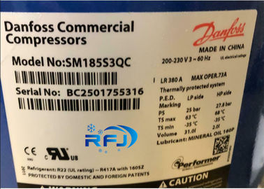 주문 Danfoss 연예인 60Hz 일폭 냉각 압축기 SM185S3QC online manufacture