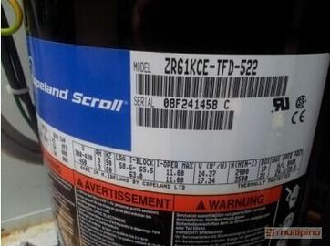 주문 5HP 냉각 Copeland 일폭 압축기 ZR61KCE-TFD-522 중국 (본토) online manufacture