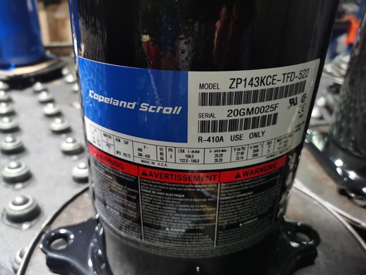상업 냉동고를 위해 밀봉한 3 Phase/6HP 코플랜드 스크롤 압축기 ZB45KQE-TFD-558
