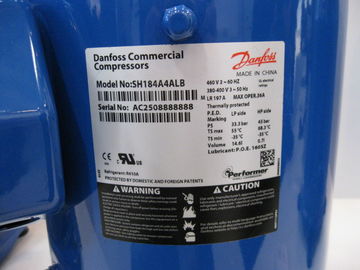 15HP R410A SH184A4ALB 연예인 8HP 일폭 압축기 교류 전원 파랑 색깔