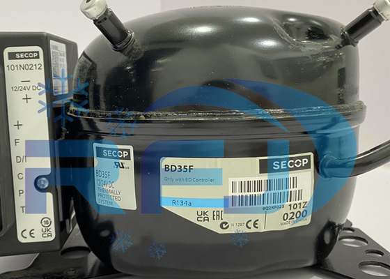 BD35F 허메틱 피스톤 냉각 압축기 R134a 100-240V/50-60Hz
