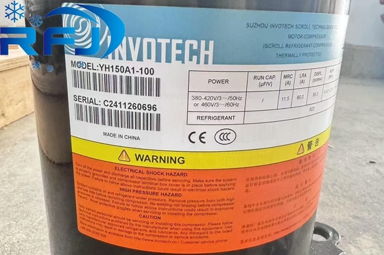 INVOTECH YH150A1-100 냉각 스롤 압축기 냉각 R22