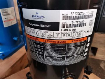 반대로 Corresion Copeland 일폭 냉각 압축기 10HP R410 ZP120KCE-TFD-425