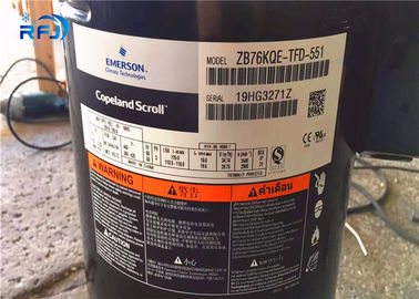움직이지 않는 R410A 3.5HP 냉동 스크롤 압축기 ZB26KQE-TFD-558